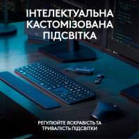 Комплект Logitech MX Keys S Plus Palmrest Wireless UA Graphite (920-011614) Diawest
