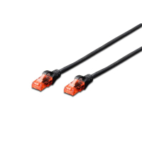 Патч-корд 3м, CAT 6 UTP, AWG 26/7, CCA, PVC, black Digitus (DK-1612-030/BL) Diawest