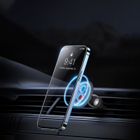 Універсальний автотримач Baseus Magnetic (на решітку) black (SUCC000101) Diawest