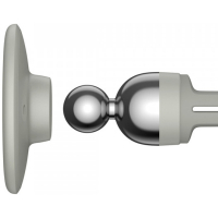 Універсальний автотримач Baseus Magnetic (на решітку) creamy-white (SUCC000102) Diawest