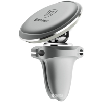 Універсальний автотримач Baseus Magnetic with cable clip (на решітку) silver (SUGX-A0S) Diawest