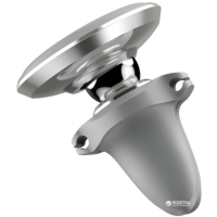 Універсальний автотримач Baseus Magnetic with cable clip (на решітку) silver (SUGX-A0S) Diawest