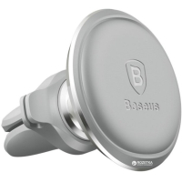 Універсальний автотримач Baseus Magnetic with cable clip (на решітку) silver (SUGX-A0S) Diawest
