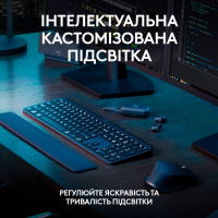 Клавіатура Logitech MX Keys S Wireless UA Graphite (920-011593) Diawest
