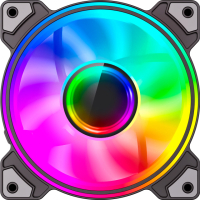 Кулер до корпусу Gamemax Dual Ring Infinity BK Diawest
