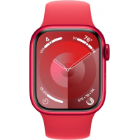 Смарт-годинник Apple Watch Series 9 GPS 41mm (PRODUCT)RED Aluminium Case with (PRODUCT)RED Sport Band - S/M (MRXG3QP/A) Diawest