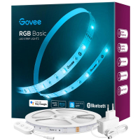 Світлодіодна стрічка Govee RGB Smart Wi-Fi + Bluetooth LED Strip Lights 5м з мікрофоном Білий (H615A3A1) Diawest