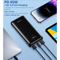 Батарея універсальна Choetech 20000mAh, PD/3.0/45W, QC/3.0/18W, USB-C, 2*USB-A (B653-CCBK) Diawest