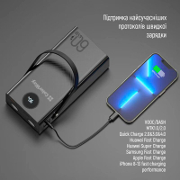 Батарея універсальна ColorWay 60 000 mAh Powerful PD/65W, QC/4.0, AFC, FCP, Black (CW-PB600LPA5BK-PDD) Diawest