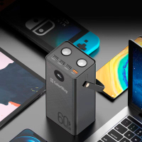 Батарея універсальна ColorWay 60 000 mAh Powerful PD/65W, QC/4.0, AFC, FCP, Black (CW-PB600LPA5BK-PDD) Diawest