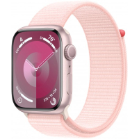 Смарт-годинник Apple Watch Series 9 GPS 41mm Pink Aluminium Case with Light Pink Sport Loop (MR953QP/A) Diawest