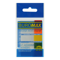 Стікер-закладка Buromax Половинки Plastic bookmarks 45x12mm, 5*20 шт, neon (BM.2305-98) Diawest