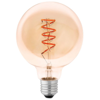 Лампочка Delux Globe G95 5Вт E27 2200К amber spiral filament (90018166) Diawest