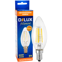 Лампочка Delux BL37B 6 Вт 4000K 220В E14 filament (90011684) Diawest