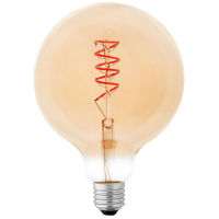 Лампочка Delux Globe G125 6Вт E27 2200К amber spiral filament (90018147) Diawest