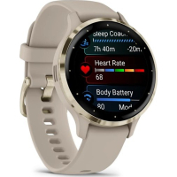 Смарт-годинник Garmin Venu 3S, French Gray + Soft Gold, GPS (010-02785-02) Diawest