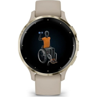 Смарт-годинник Garmin Venu 3S, French Gray + Soft Gold, GPS (010-02785-02) Diawest