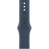 Смарт-годинник Apple Watch Series 9 GPS 41mm Silver Aluminium Case with Storm Blue Sport Band - M/L (MR913QP/A) Diawest
