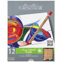 Олівці кольорові Cretacolor Megacolor, 12 кольорів (9014400290870) Diawest