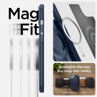Чохол до мобільного телефона Spigen Apple iPhone 15 Plus Mag Armor MagFit Navy Blue (ACS06672) Diawest