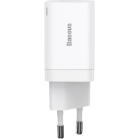 Зарядний пристрій Baseus Super Si Pro C+U 30W (CCSUPP-E02) white (948117) Diawest