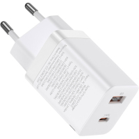 Зарядний пристрій Baseus Super Si Pro C+U 30W (CCSUPP-E02) white (948117) Diawest