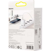 Зарядний пристрій Baseus Super Si Pro C+U 30W (CCSUPP-E02) white (948117) Diawest