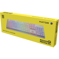 Клавіатура Hator Rockfall 2 Mecha Orange USB White (HTK-711) Diawest