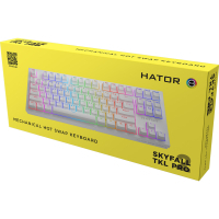 Клавіатура Hator Skyfall 2 TKL Pro Orange USB White (HTK-751) Diawest