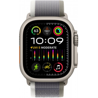Смарт-годинник Apple Watch Ultra 2 GPS + Cellular, 49mm Titanium Case with Green/Grey Trail Loop - S/M (MRF33UL/A) Diawest