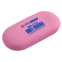 Гумка Buromax овальна, 49x23x9 мм синт.каучук, асорті кольорів (BM.1112) (продається по 60 шт) Diawest