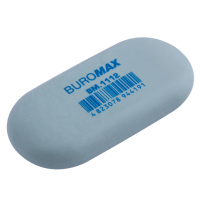 Гумка Buromax овальна, 49x23x9 мм синт.каучук, асорті кольорів (BM.1112) (продається по 60 шт) Diawest