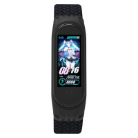 Ремінець до фітнес браслета Armorstandart Braided Solo Loop для Xiaomi Mi Band 7/6/5/4 Black size L (ARM58763) Diawest
