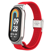 Ремінець до фітнес браслета Armorstandart Braided Solo Loop для Xiaomi Mi Band 8 Red (ARM69927) Diawest