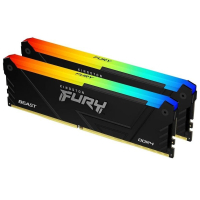 Модуль пам'яті для комп'ютера DDR4 32GB (2x16GB) 3200 MHz FURY Beast RGB Kingston Fury (ex.HyperX) (KF432C16BB2AK2/32) Diawest