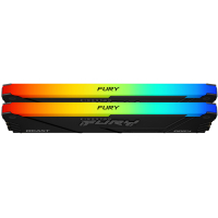 Модуль пам'яті для комп'ютера DDR4 32GB (2x16GB) 3200 MHz FURY Beast RGB Kingston Fury (ex.HyperX) (KF432C16BB2AK2/32) Diawest