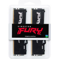 Модуль пам'яті для комп'ютера DDR5 16GB (2x8GB) 5600 MHz FURY Beast RGB Kingston Fury (ex.HyperX) (KF556C36BBEAK2-16) Diawest