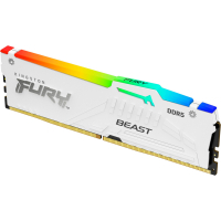 Модуль пам'яті для комп'ютера DDR 32GB 6000 MHz FURY Beast White RGB Kingston Fury (ex.HyperX) (KF560C40BWA-32) Diawest