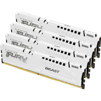 Модуль пам'яті для комп'ютера DDR5 128GB (4x32GB) 5600 MHz FURY Beast White Kingston Fury (ex.HyperX) (KF556C40BWK4-128) Diawest