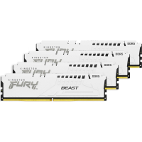 Модуль пам'яті для комп'ютера DDR5 128GB (4x32GB) 5600 MHz FURY Beast White Kingston Fury (ex.HyperX) (KF556C40BWK4-128) Diawest