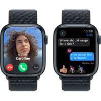 Смарт-годинник Apple Watch Series 9 GPS 45mm Midnight Aluminium Case with Midnight Sport Loop (MR9C3QP/A) Diawest