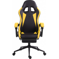 Крісло ігрове GT Racer X-2323 Black/Yellow Diawest