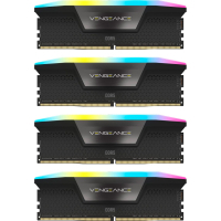 Модуль пам'яті для комп'ютера DDR5 96GB (4x24GB) 6000 MHz Vengeance RGB Black Corsair (CMH96GX5M4B6000C30) Diawest