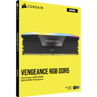 Модуль пам'яті для комп'ютера DDR5 96GB (4x24GB) 6000 MHz Vengeance RGB Black Corsair (CMH96GX5M4B6000C30) Diawest