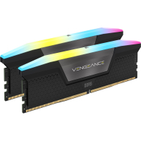 Модуль пам'яті для комп'ютера DDR5 48GB (2x24GB) 6400 MHz Vengeance RGB Black Corsair (CMH48GX5M2B6400C36) Diawest
