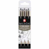 Лайнер Sakura Набір Pigma Micron 3 шт (0.2-0.4-0.8) Чорний (8710141132417) Diawest