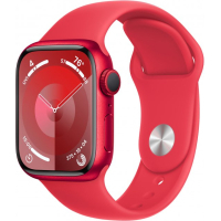 Смарт-годинник Apple Watch Series 9 GPS 41mm (PRODUCT)RED Aluminium Case with (PRODUCT)RED Sport Band - M/L (MRXH3QP/A) Diawest