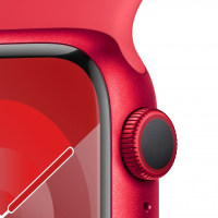Смарт-годинник Apple Watch Series 9 GPS 41mm (PRODUCT)RED Aluminium Case with (PRODUCT)RED Sport Band - M/L (MRXH3QP/A) Diawest