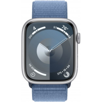 Смарт-годинник Apple Watch Series 9 GPS 45mm Silver Aluminium Case with Winter Blue Sport Loop (MR9F3QP/A) Diawest