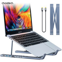 Порт-реплікатор Choetech USB-C 7-in-1 (HDMI/PD/картридер/USB-A/USB-C) Docking Station (HUB-M48-GY) Diawest